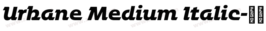 Urbane Medium Italic字体转换